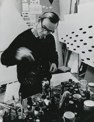 JM in his studio in Swiss Cottage. Circa 1964